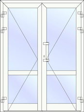 Двупольная дверь ALT C48 (1500*2000)